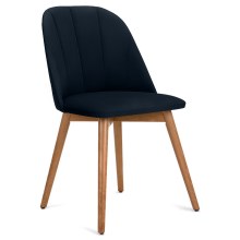 Cadeira de refeição BAKERI 86x48 cm azul escuro/faia