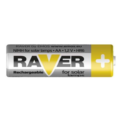2 pçs Pilha recarregável AA RAVER NiMH/1,2V/600 mAh