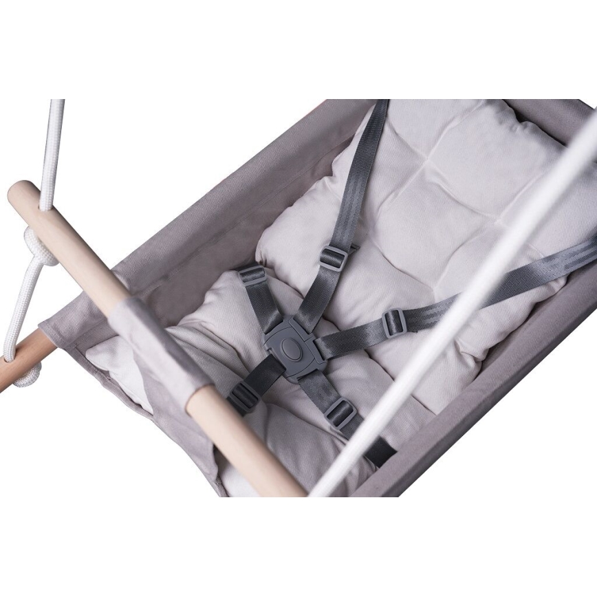 2Kids Toys - Baloiço têxtil infantil para as crianças cinzento