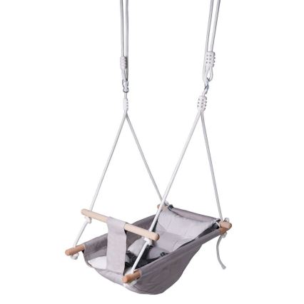 2Kids Toys - Baloiço têxtil infantil para as crianças cinzento