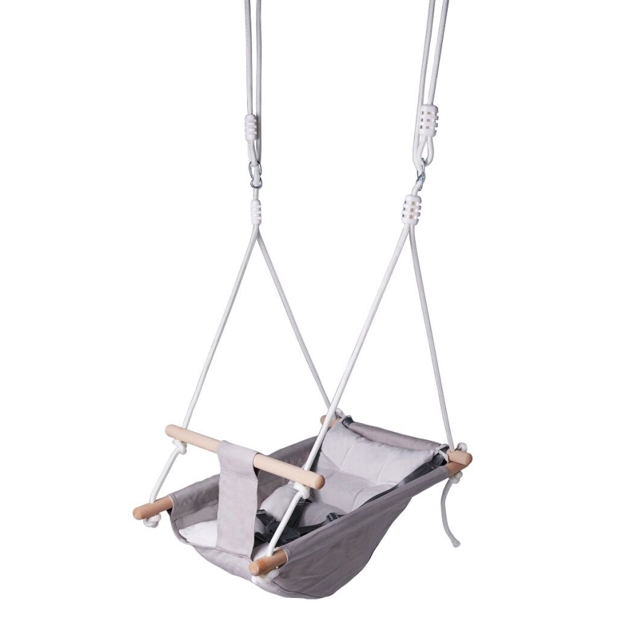 2Kids Toys - Baloiço têxtil infantil para as crianças cinzento