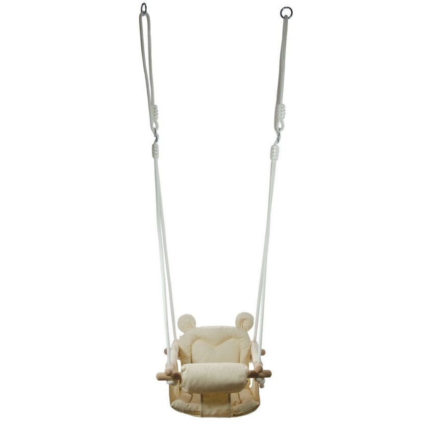 2Kids Toys - Baloiço têxtil para crianças creme/faia