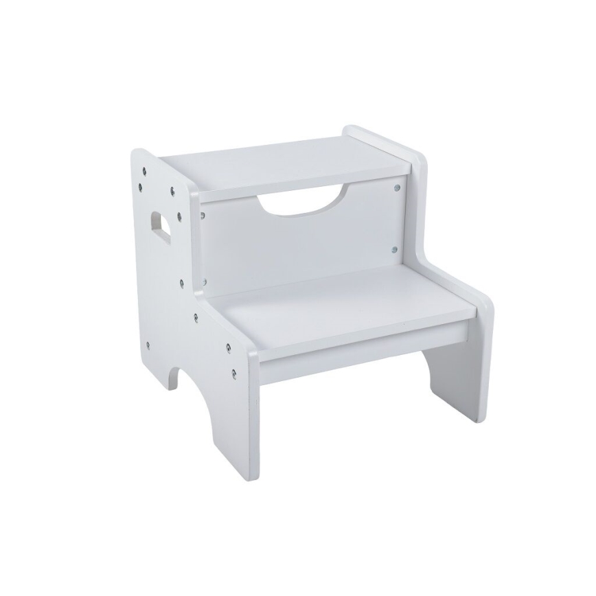 2Kids Toys - Banquinho de madeira com degrau branco