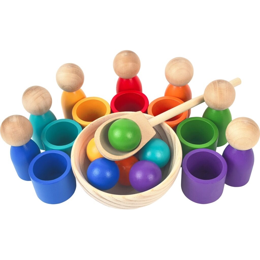 2Kids Toys - Bonecas arco-íris com bolinhas, 7 cores