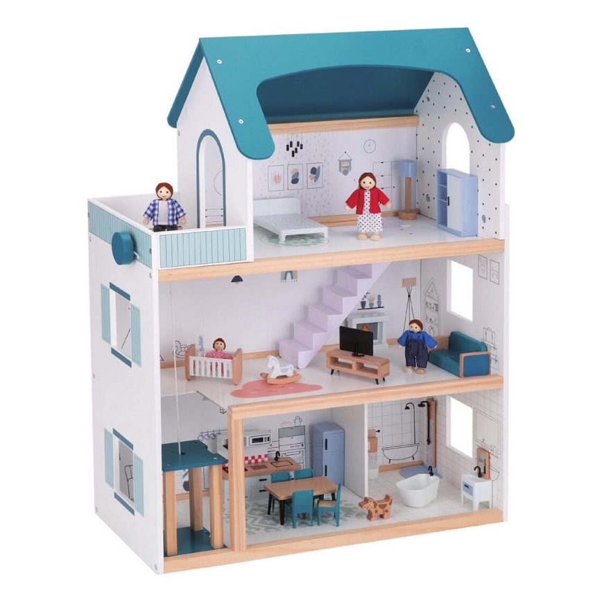 2Kids Toys - Casa de bonecas de madeira Barbora