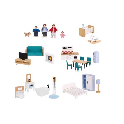 2Kids Toys - Casa de bonecas de madeira Barbora