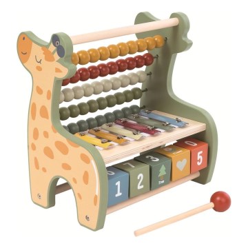 2Kids Toys - Contador multifuncional de madeira Girafa
