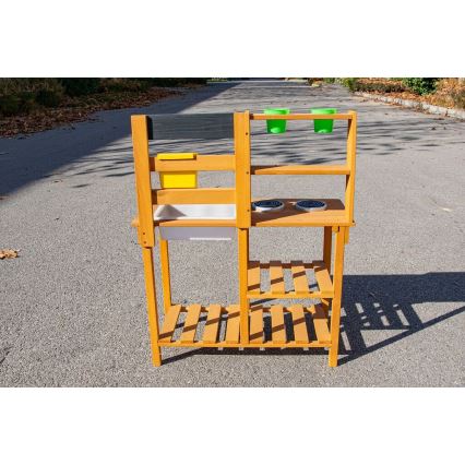 2Kids Toys - Cozinha de jardim em madeira com cuba