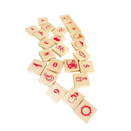 2Kids Toys - Cubos de madeira natural, 220 peças