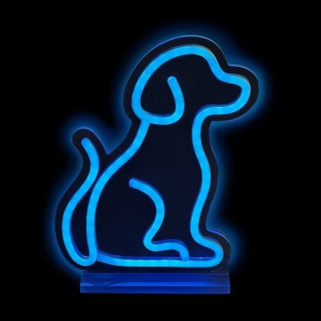 2Kids Toys - Decoração de mesa em néon LED/5W/USB cão