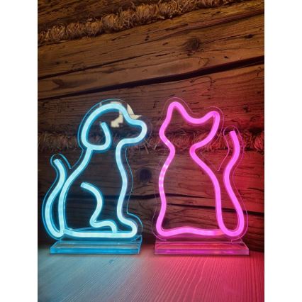 2Kids Toys - Decoração de mesa em néon LED/5W/USB cão