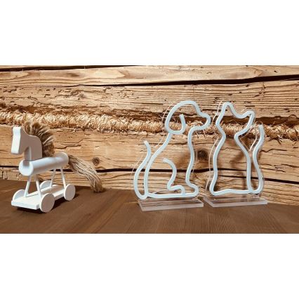 2Kids Toys - Decoração de mesa em néon LED/5W/USB cão