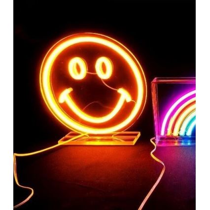 2Kids Toys - Decoração de mesa em neon LED/5W/USB — rosto sorridente
