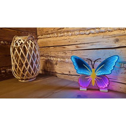 2Kids Toys - Decoração de mesa LED em estilo neon 5W com USB - Borboleta