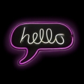 2Kids Toys - Decoração de parede em néon LED/5W/USB hello