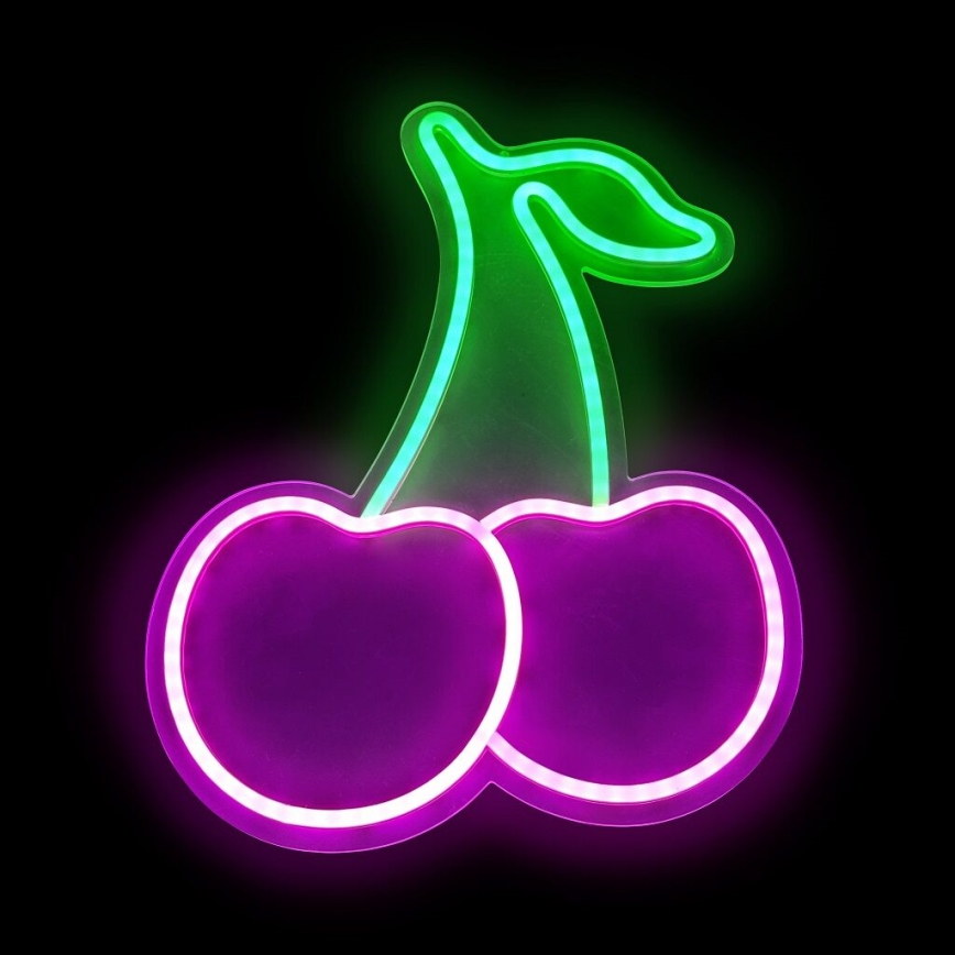 2Kids Toys - Decoração de parede LED com néons LED/5W/USB cerejas