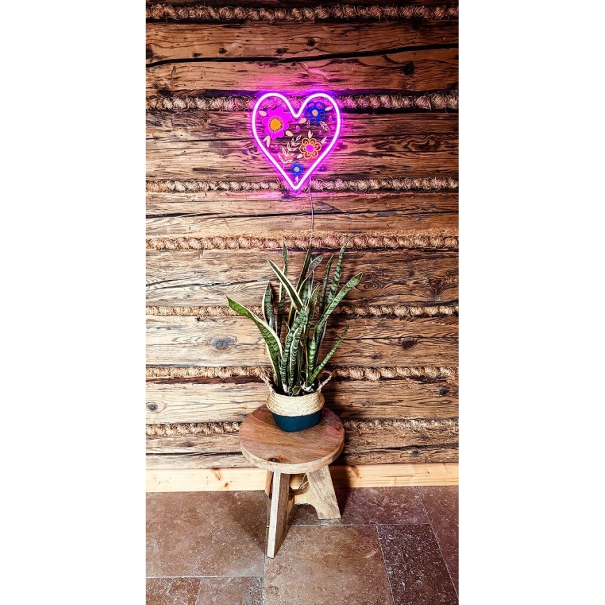 2Kids Toys - Decoração de parede LED com néons LED/5W/USB coração