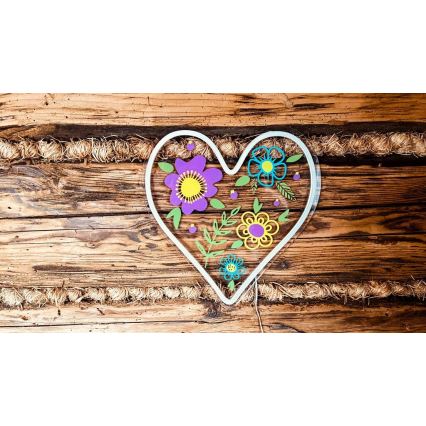 2Kids Toys - Decoração de parede LED com néons LED/5W/USB coração