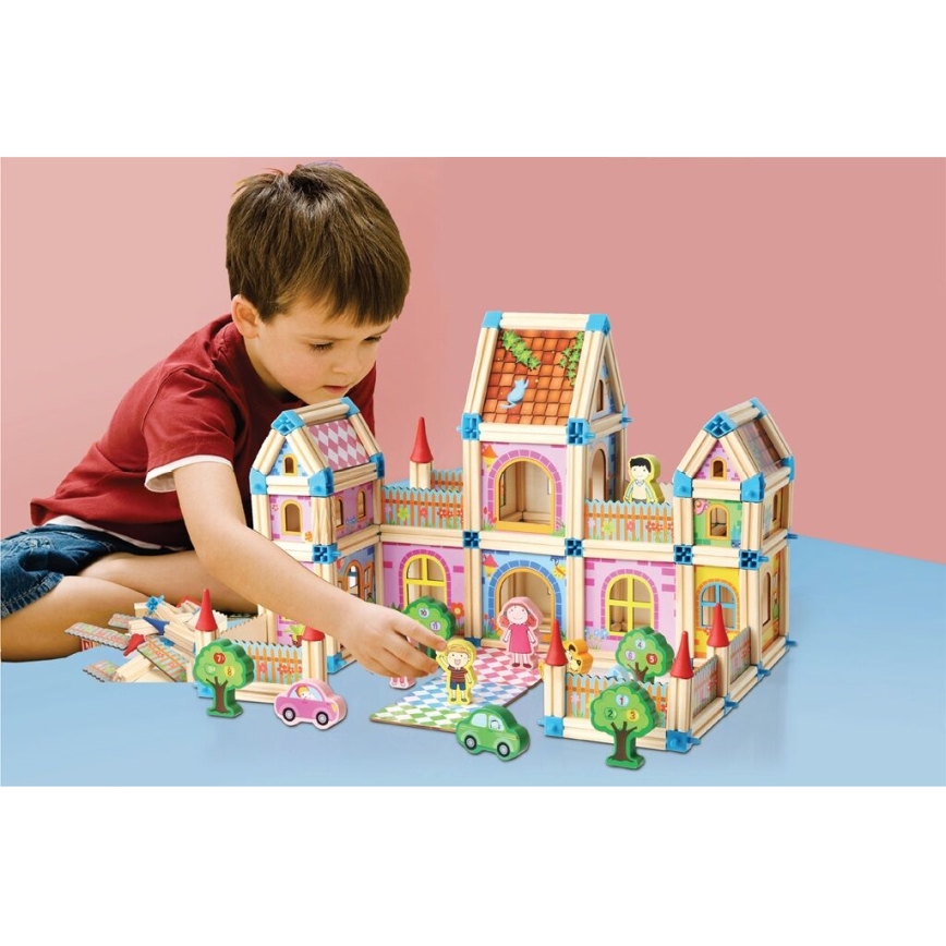 2Kids Toys - Kit de construção em madeira: Castelo