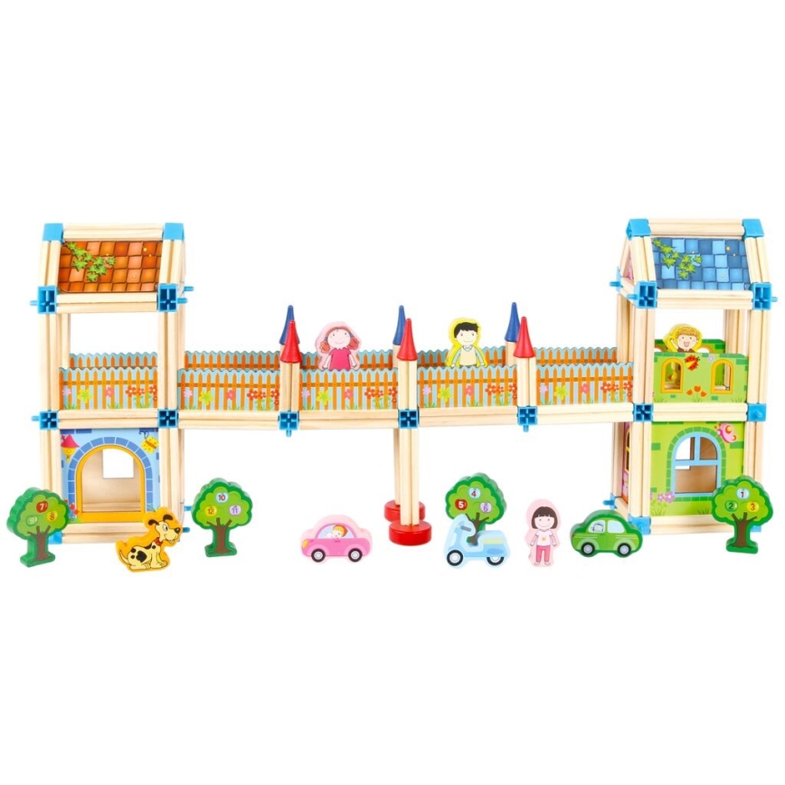 2Kids Toys - Kit de construção em madeira: Castelo