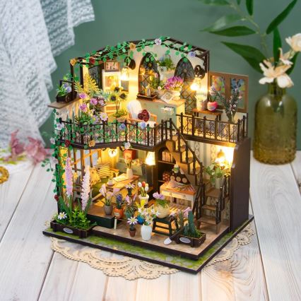 2Kids Toys - Miniatura da casinha Darcyin casa das flores 2xAAA