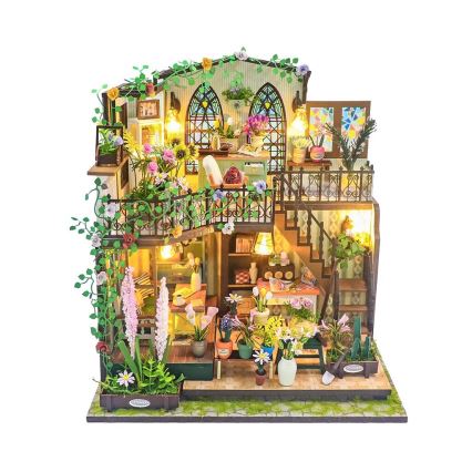 2Kids Toys - Miniatura da casinha Darcyin casa das flores 2xAAA