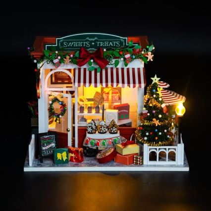 2Kids Toys - Miniatura de Casa Loja de Doces de Natal 2xAAA