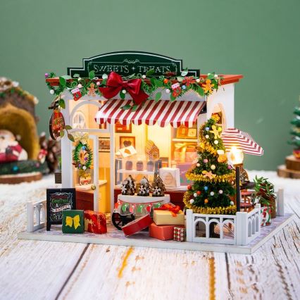 2Kids Toys - Miniatura de Casa Loja de Doces de Natal 2xAAA