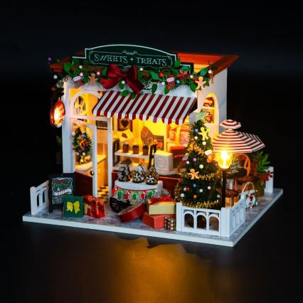 2Kids Toys - Miniatura de Casa Loja de Doces de Natal 2xAAA