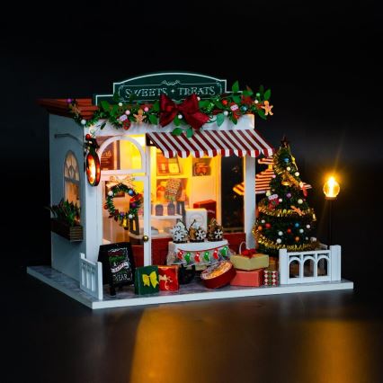 2Kids Toys - Miniatura de Casa Loja de Doces de Natal 2xAAA