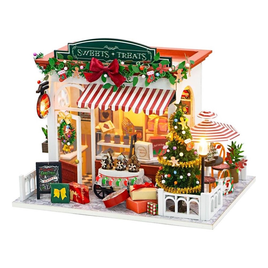 2Kids Toys - Miniatura de Casa Loja de Doces de Natal 2xAAA