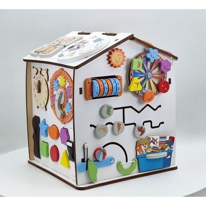 2Kids Toys - Painel de atividades em forma de casinha, branco