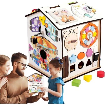 2Kids Toys - Painel de atividades em forma de casinha, branco