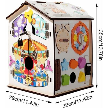 2Kids Toys - Painel de atividades em forma de casinha, branco