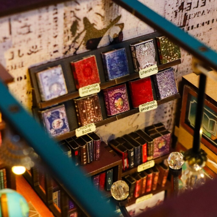 2Kids Toys - Quebra-cabeça 3D LED Suporte para Livros Livraria da Alma 2xAAA