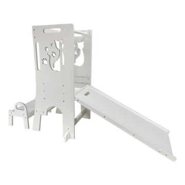 2Kids Toys - Torre de aprendizagem Gato com escorrega e quadro negro