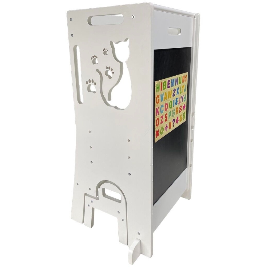2Kids Toys - Torre de aprendizagem Gato com escorrega e quadro negro