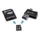 4 em 1 MicroSDHC 32GB + Adaptador SD + Leitor de Cartões MicroSD + Adaptador OTG