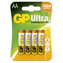 4 pçs Pilha alcalina AA GP ULTRA 1,5V