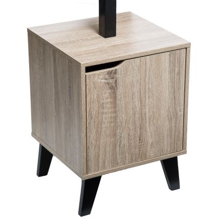 5five - Cabideiro de pé RAME 169x35 cm preto/castanho
