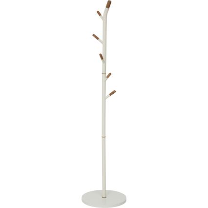 5five - Cabideiro de pé TALO 175,5x40 cm branco/castanho