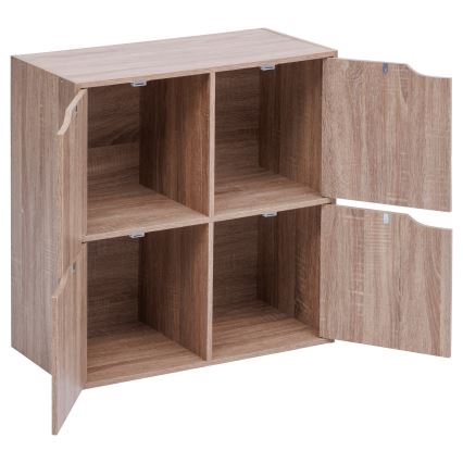 5five - Cómoda TIDY 68x68x32 cm castanha