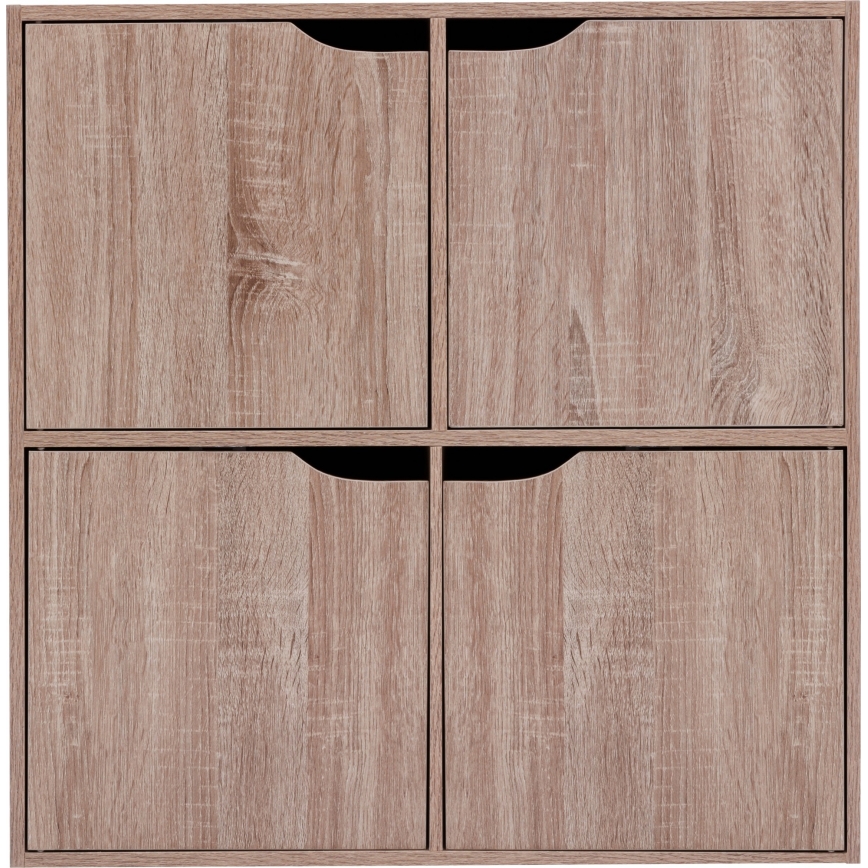 5five - Cómoda TIDY 68x68x32 cm castanha