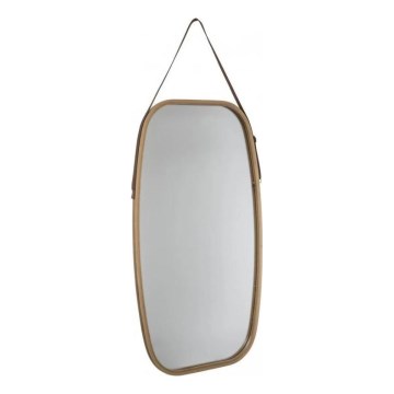 5five - Espelho de parede OVAL 77x43 cm bambu
