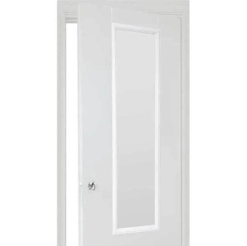 5five - Espelho de pendurar na porta MATCHING 125x35 cm preto