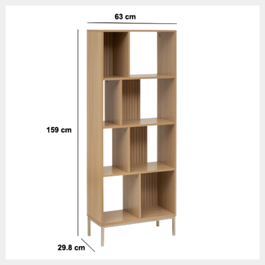 5five - Estante GRID 63x159x30 cm castanha