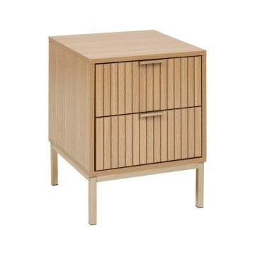 5five - Mesa de Cabeceira ARCUS 40x40 cm castanha