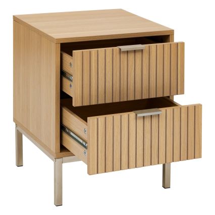 5five - Mesa de Cabeceira ARCUS 40x40 cm castanha