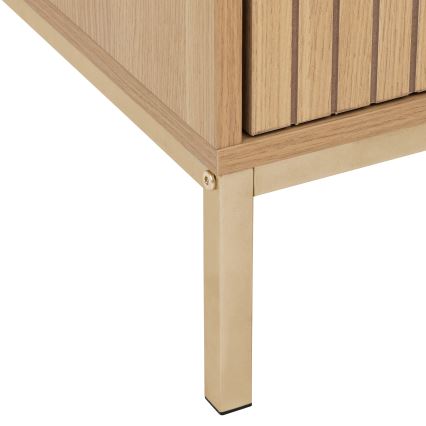 5five - Mesa de Cabeceira ARCUS 40x40 cm castanha