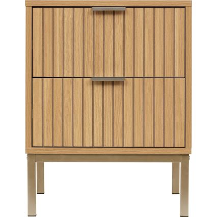 5five - Mesa de Cabeceira ARCUS 40x40 cm castanha
